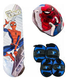 Skate Spiderman C/casco Y Proteccion En Bolso Sebigus 12005