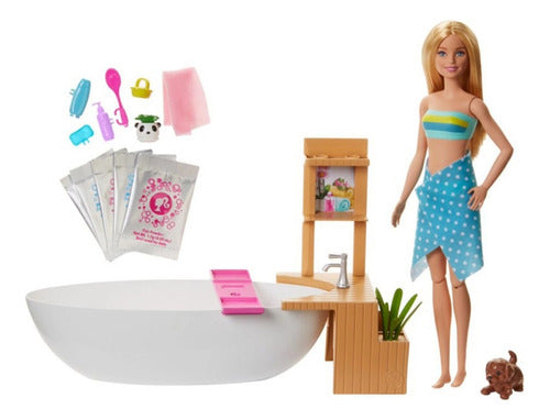 Barbie Muñeca Baño De Espuma  Orig.mattel Gjn32