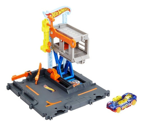 Hot Wheels Pista Taller De Reparacion Hdr25 Mattel