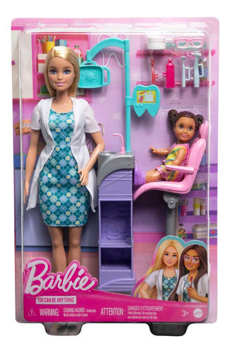 Barbie Muñeca Quiero Ser Dentista Original Mattel Dhb63