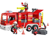 Camion Bomberos Con Luz Y Sonido Power Planet 14217 Color Rojo