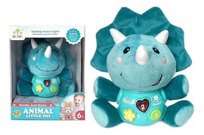 Peluche Dinosaurio Interactivo Con Luz Y Sonido Fl246