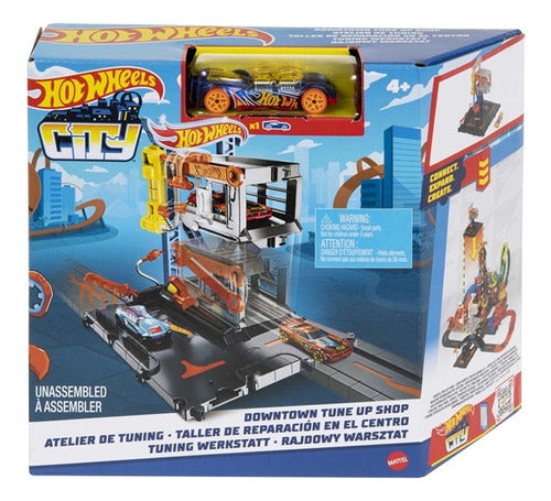Hot Wheels Pista Taller De Reparacion Hdr25 Mattel