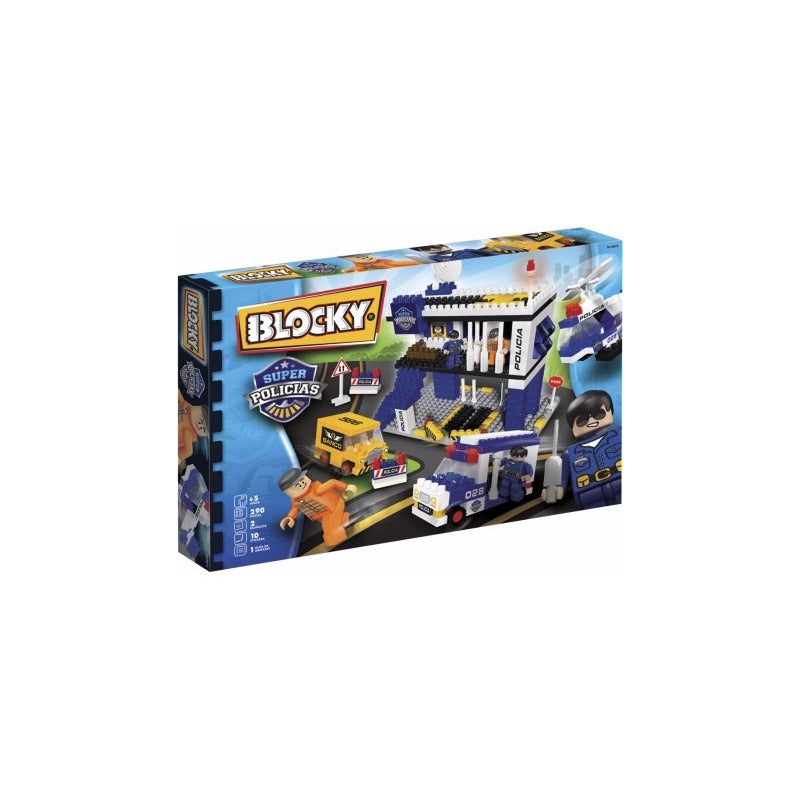 Blocky Super Policias Con 290 Piezas Original Dimare