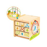 Cubo Multijuegos Prono Piezas Madera Tooky Toy Ft724