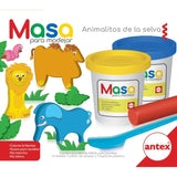 Masa Para Moldear Animalitos De La Selva De Antex