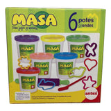 Masa Para Moldear 6 Potes Grandes Original De Antex