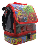 Lunchera Escolar Cresko Avengers Assemble Termico Color Rojo