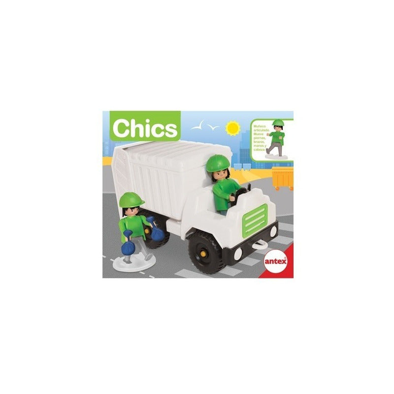 Camion De Residuos C/figuras Chics Original Antex 9903