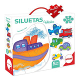 Rompezabezas Siluetas Puzzle Didactico Infantil 3023 Antex