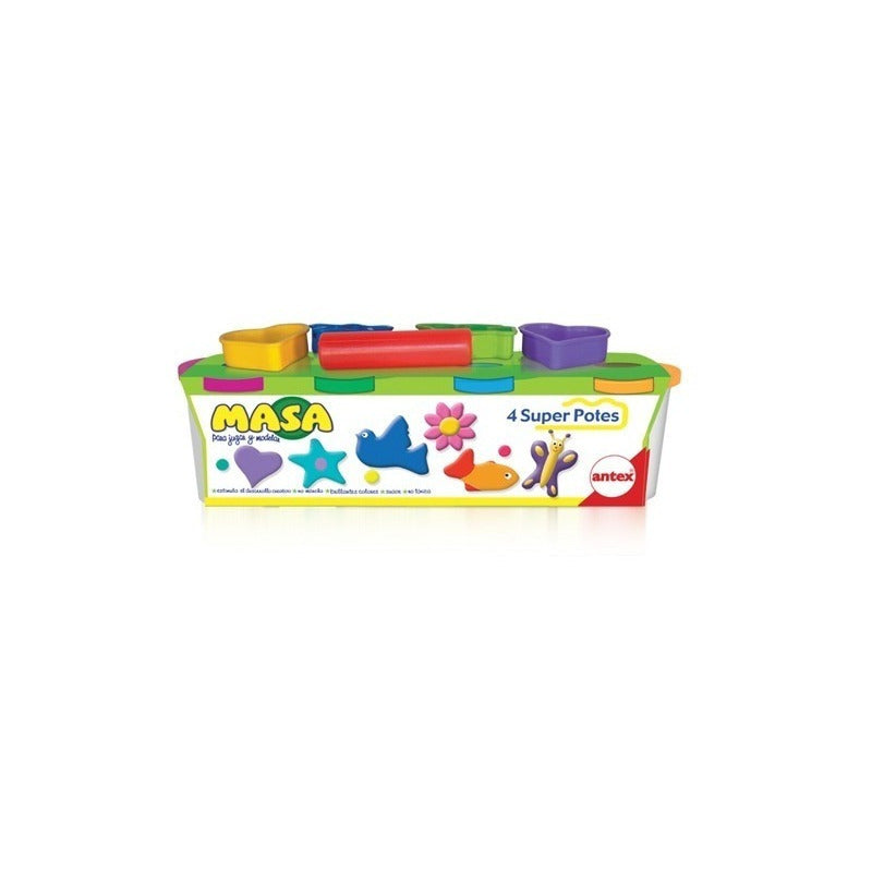 Masa Para Moldear Modelo 4 Super Potes Antex