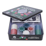Set De Poker 100 Fichas Con 2 Mazos Poker Chips Jw074