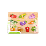 Rompecabezas Encastre Vegetales Pieza Madera Tooky Toy Ft691