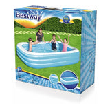 Pileta Inflable Rectangular Azul 305x183x56cm Bestway 54009