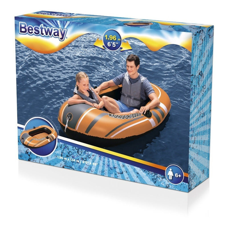 Bote Balsa Inflable 61100 De 196x114cm Bestway