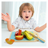 Cortando Frutas Encastre Piezas Madera Tooky Toy Ft689