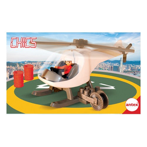 Helicoptero Con Figura Chics Original Antex 9915