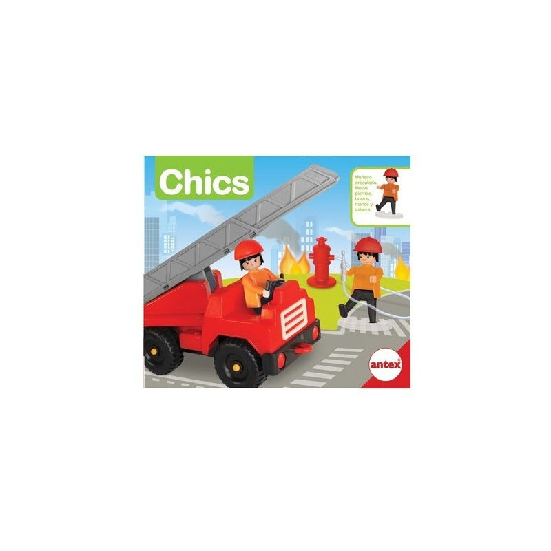 Camion Bomberos C/figuras Chics Original Antex 9902