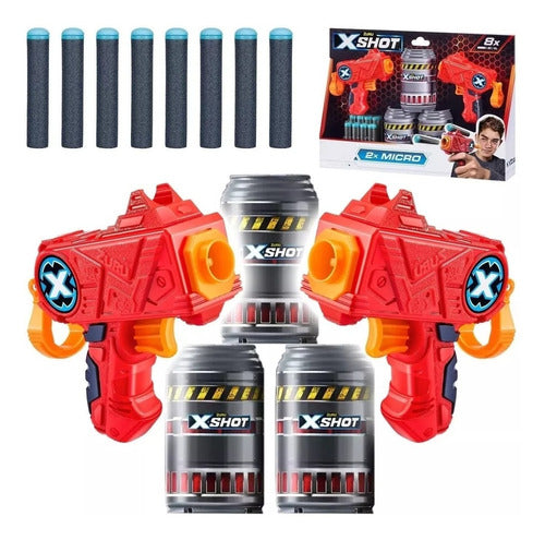 Pistola X-shot Lanza Dardos Double Micro 18mts Original 5764