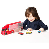 Auto De Colección Camion Porta Autos Partes Metal Teamsterz