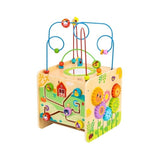 Cubo Multijuegos Prono Piezas Madera Tooky Toy Ft724