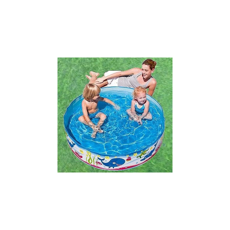 Pileta Rigida Pvc Redonda Motivo Oceano 152x25cm Bestway