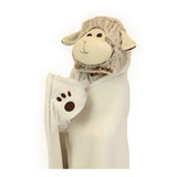 Manta De Peluche Oveja Con Capucha De Animales Wabro 70214