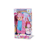 Muñeca Bebe Unicornio Con Pijama Y Pañal Ikdiv016