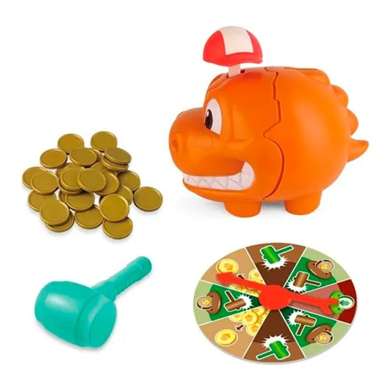 Dino Monkey Rompe La Alcancia Y Gana Original 1832