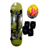Skate Con Set De Proteccion Patineta Original Jem Yx-0208b