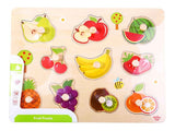 Rompecabezas Didáctico De Madera Frutas Infantil