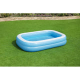 Pileta Inflable Rectangular Azul 262x175x51cm Bestway 54006