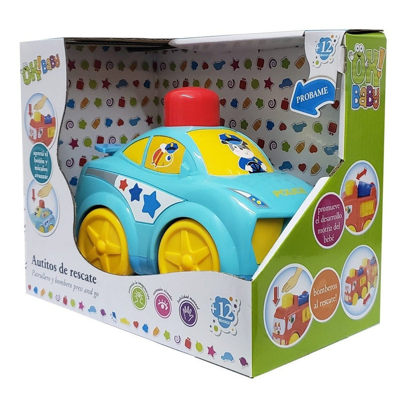 Autito De Rescate Patrullero Para Bebe Ok Baby Okbb0177
