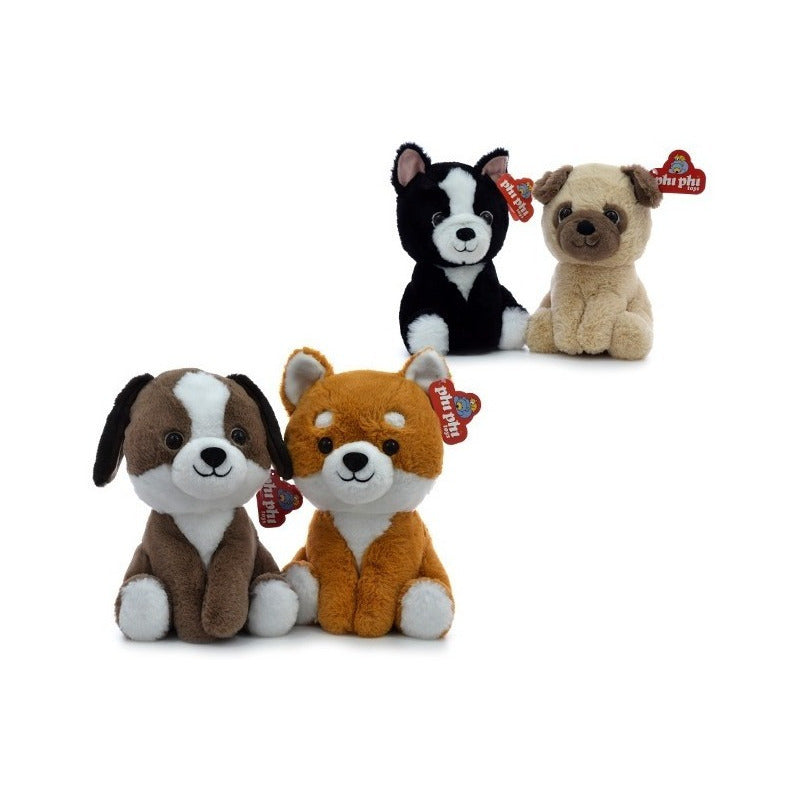 Peluche Perrito Sentado 20cm Phi Phi Toys 8105