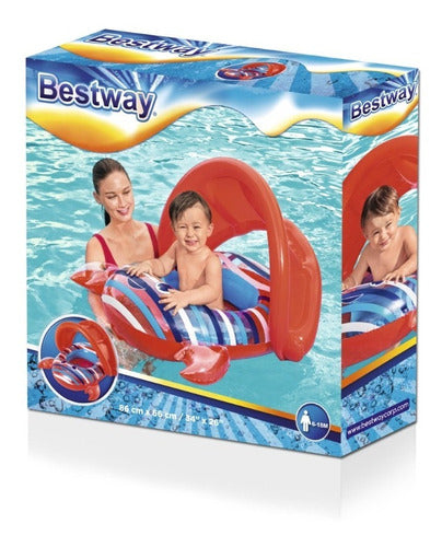 Asiento Flotador Inflable Salvavidas C/techo Bestway 34125