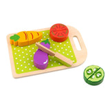 Cortando Vegetales Encastre Piezas Madera Tooky Toy Ft688