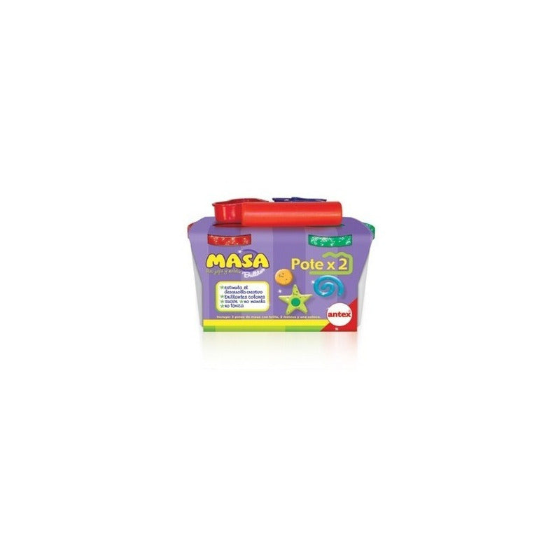 Masa Para Moldear Modelo 2 Super Potes Brillitos Antex