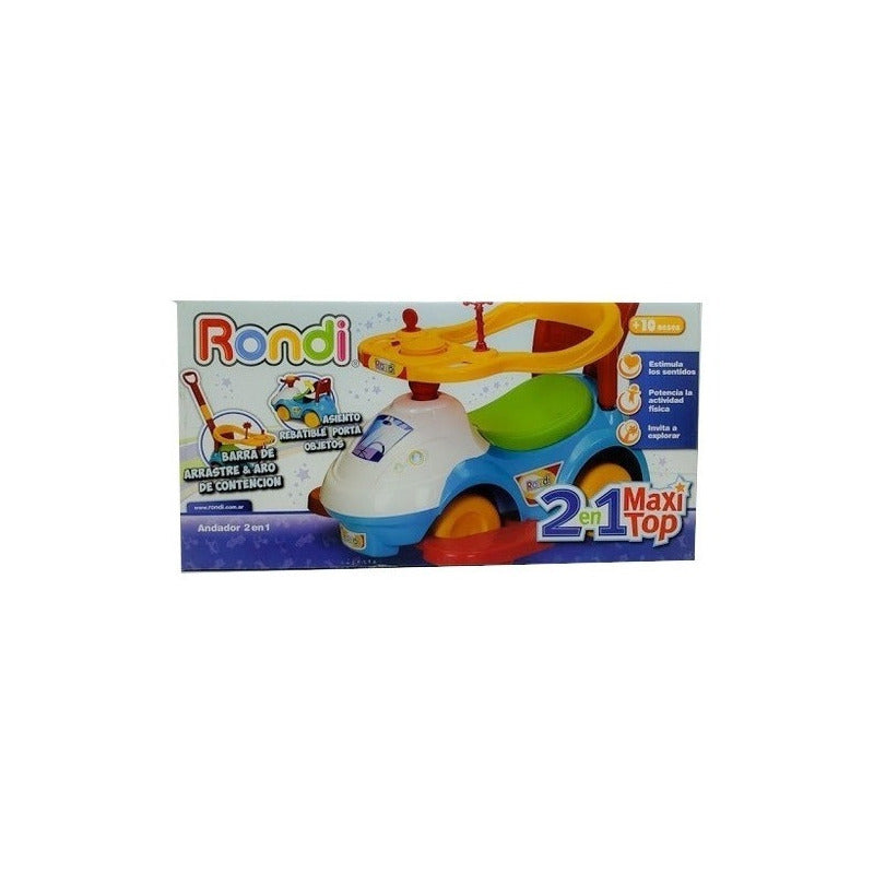 Andador Para Bebes Rondi 2en1 Maxi Top Con Barra De Arrastre
