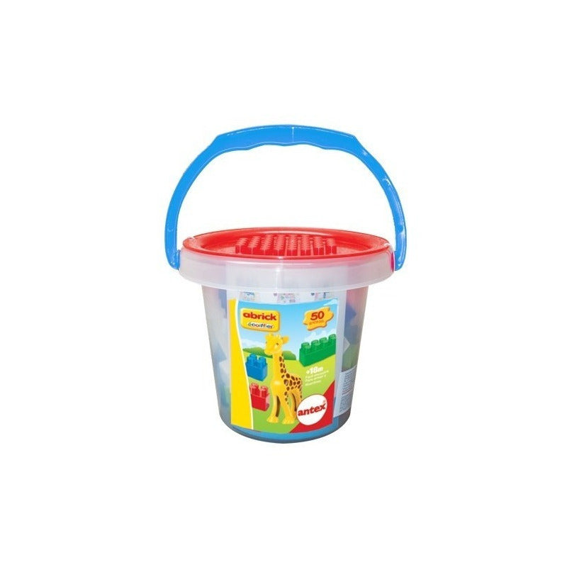 Abrick Balde 50 Piezas Jirafa Juego Original De Antex 9054