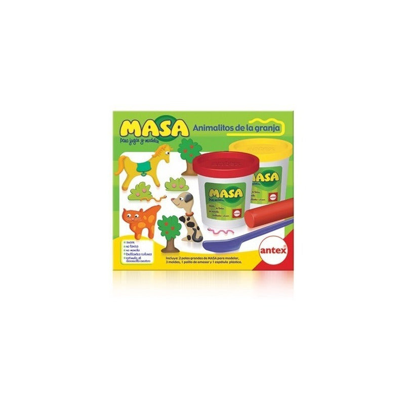 Masa Para Moldear Animalitos De La Granja De Antex
