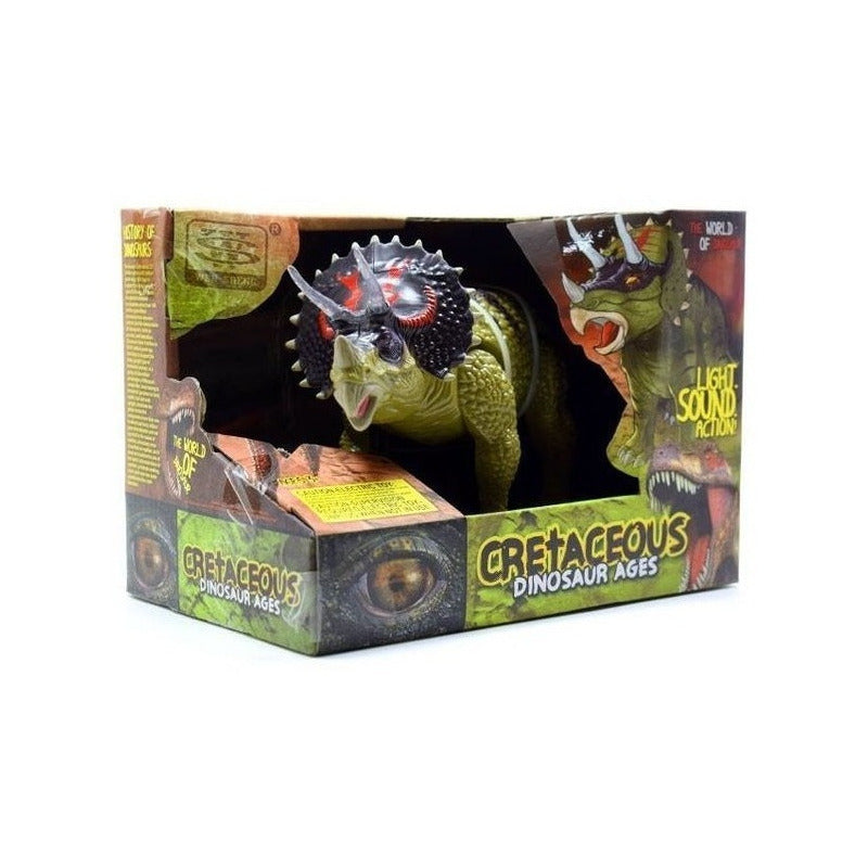 Dinosaurio Triceratops Camina Con Sonido 5965