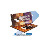 Juego De Damas Piezas Plasticas Tablero Plegable De 34x34