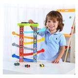 Torre Deslizante C/piezas Madera Y Plasticas Tooky Toy Ft685