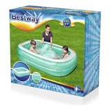 Pileta Inflable Rectangular 54005 Azul 201x150x51cm Bestway