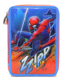 Cartuchera Spiderman 2 Cierres C/utiles Ha589 Original
