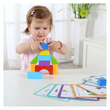 Block Game Encastre Piezas Madera Tooky Toy Ft717
