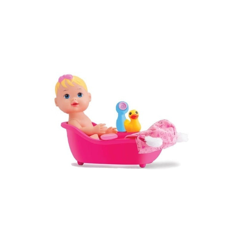 Muñeca Bebe Hora Del Baaño Con Duchador Ikdiv003