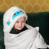 Manta De Peluche Yeti C/capucha De Animales Wabro 70236