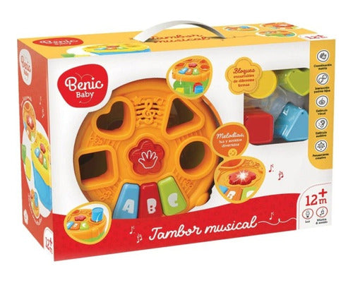 Tambor Musical De Encastre Juguete Bebe Didactico Bb054