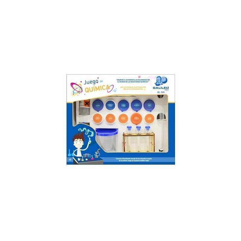 Juego De Quimica Galileo Incluye Manual 50 Experimentos